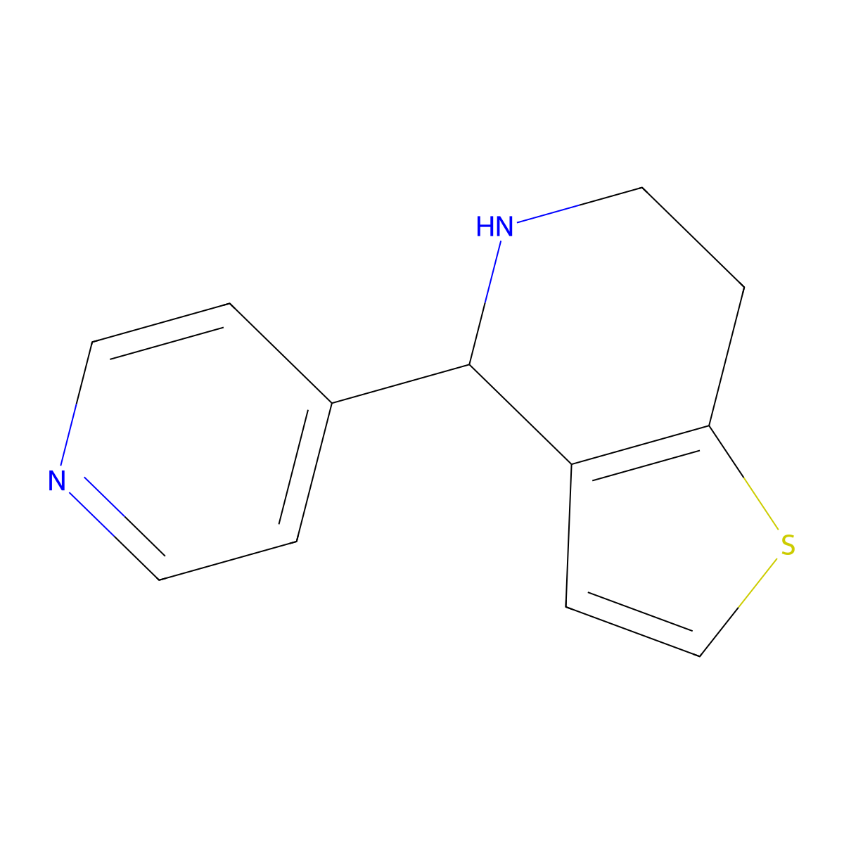4-(Pyridin-4-YL)-4,5,6,7-tetrahydrothieno[3,2-C]pyridine molecular structure, CAS 213462-07-8