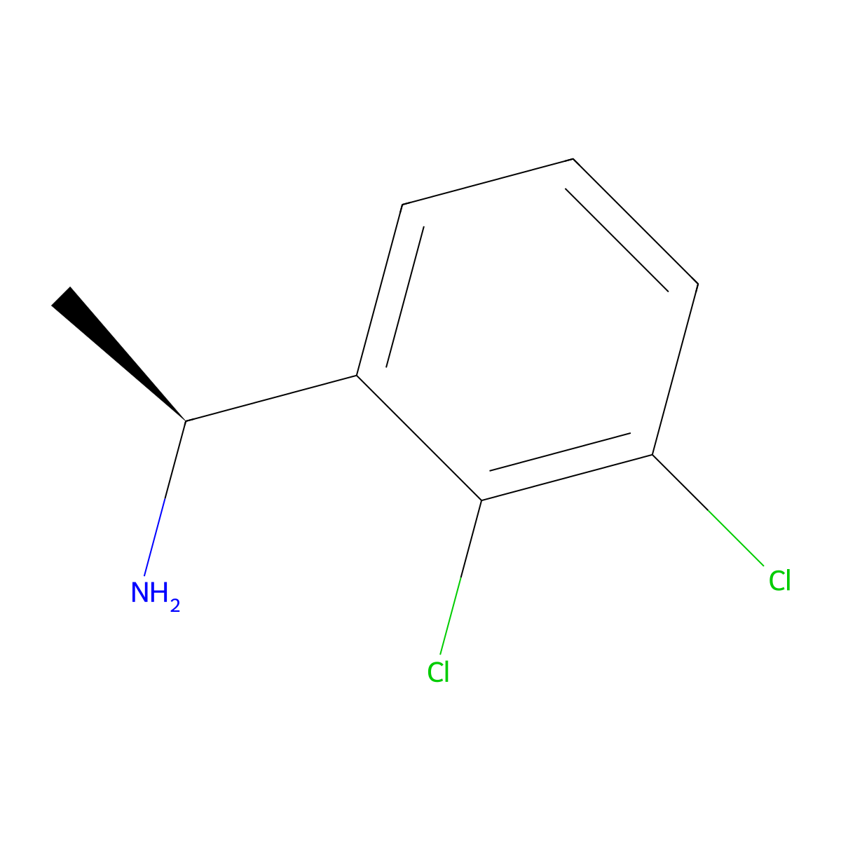 (S)-1-(2,3-Dichlorophenyl)ethan-1-amine molecular structure, CAS 2134633-59-1