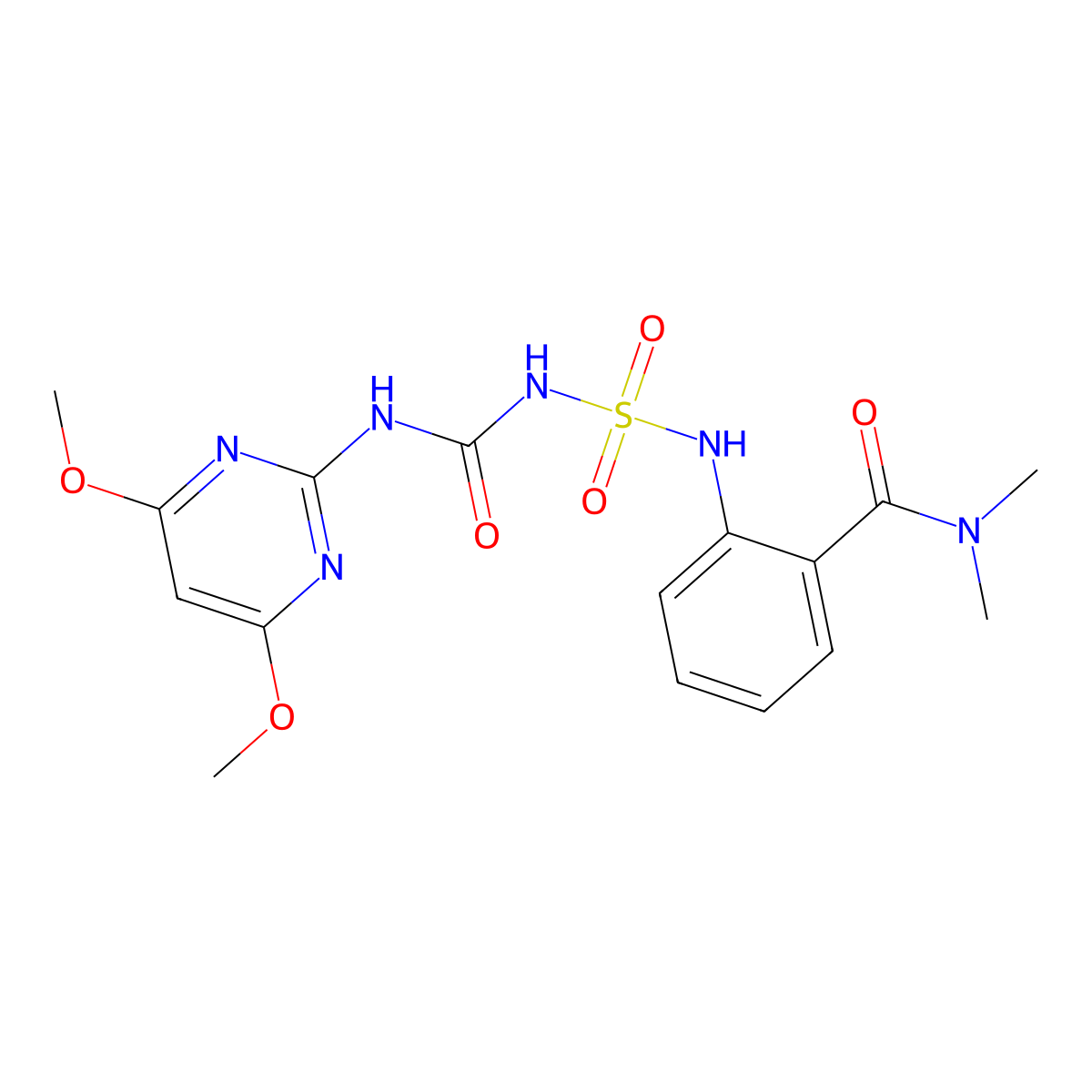 Orthosulfamuron molecular structure, CAS 213464-77-8