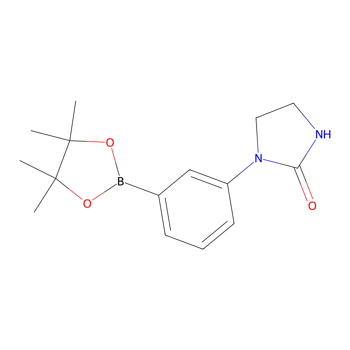1-[3-(4,4,5,5-Tetramethyl-1,3,2-dioxaborolan-2-yl)phenyl]imidazolidin-2-one molecular structure, CAS 2134651-90-2