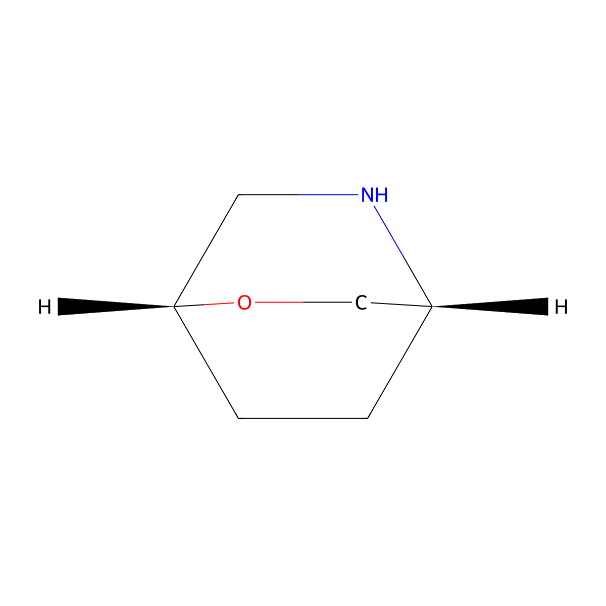 (1R,4R)-2-oxa-5-azabicyclo[2.2.2]octane molecular structure, CAS 2134663-34-4