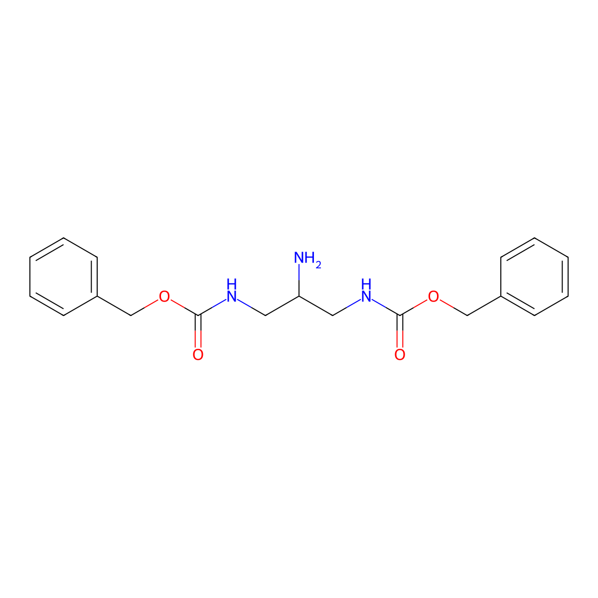 [2-Amino-3-(benzyloxycarbonylamino)propyl]carbamic acid benzyl ester molecular structure, CAS 213475-65-1