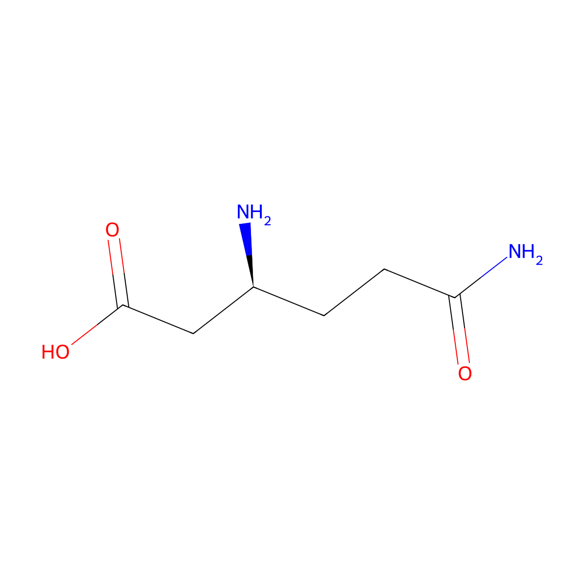 (3S)-3,6-diamino-6-oxohexanoic acid molecular structure, CAS 213487-90-2