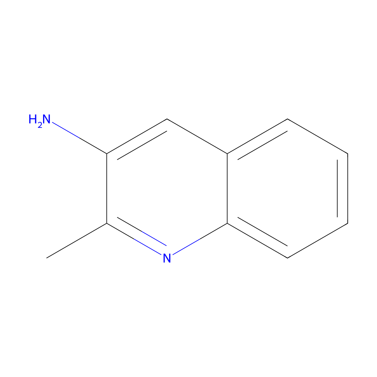 2-Methylquinolin-3-amine molecular structure, CAS 21352-22-7