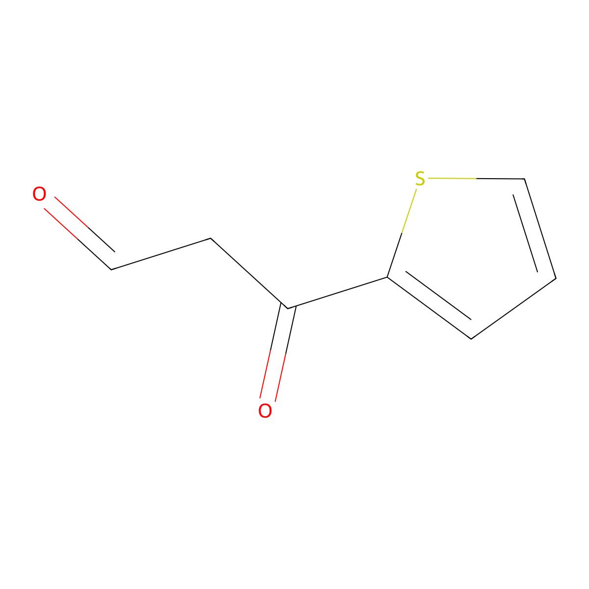 3-Oxo-3-(thiophen-2-YL)propanal molecular structure, CAS 213527-36-7
