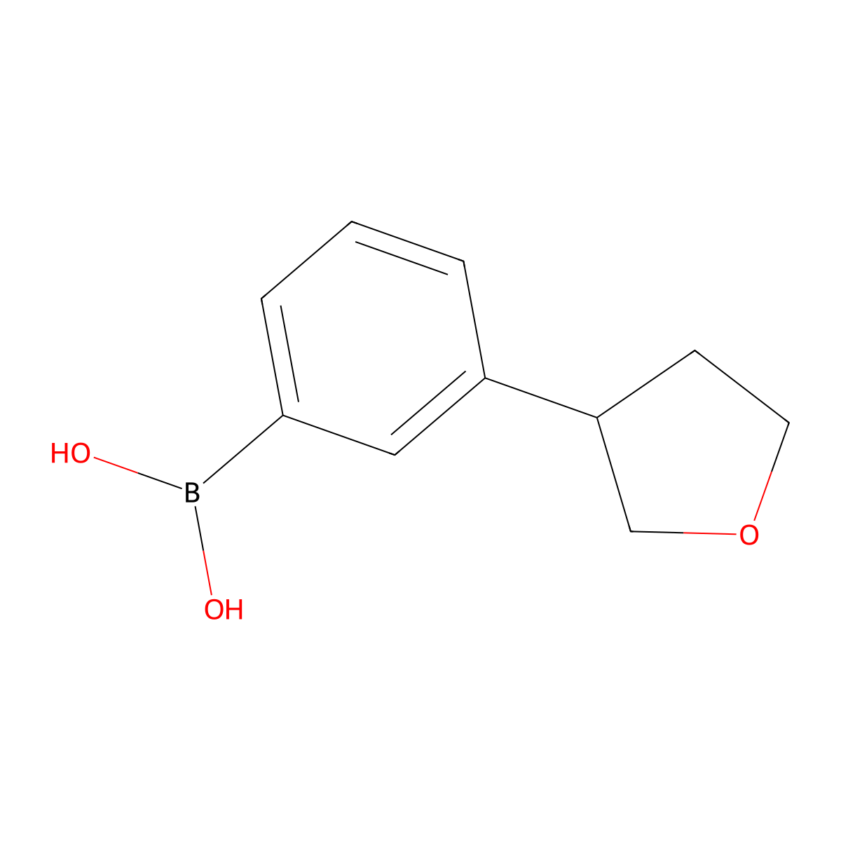 3-(3-Tetrahydrofuranyl)phenylboronic acid molecular structure, CAS 2135306-16-8
