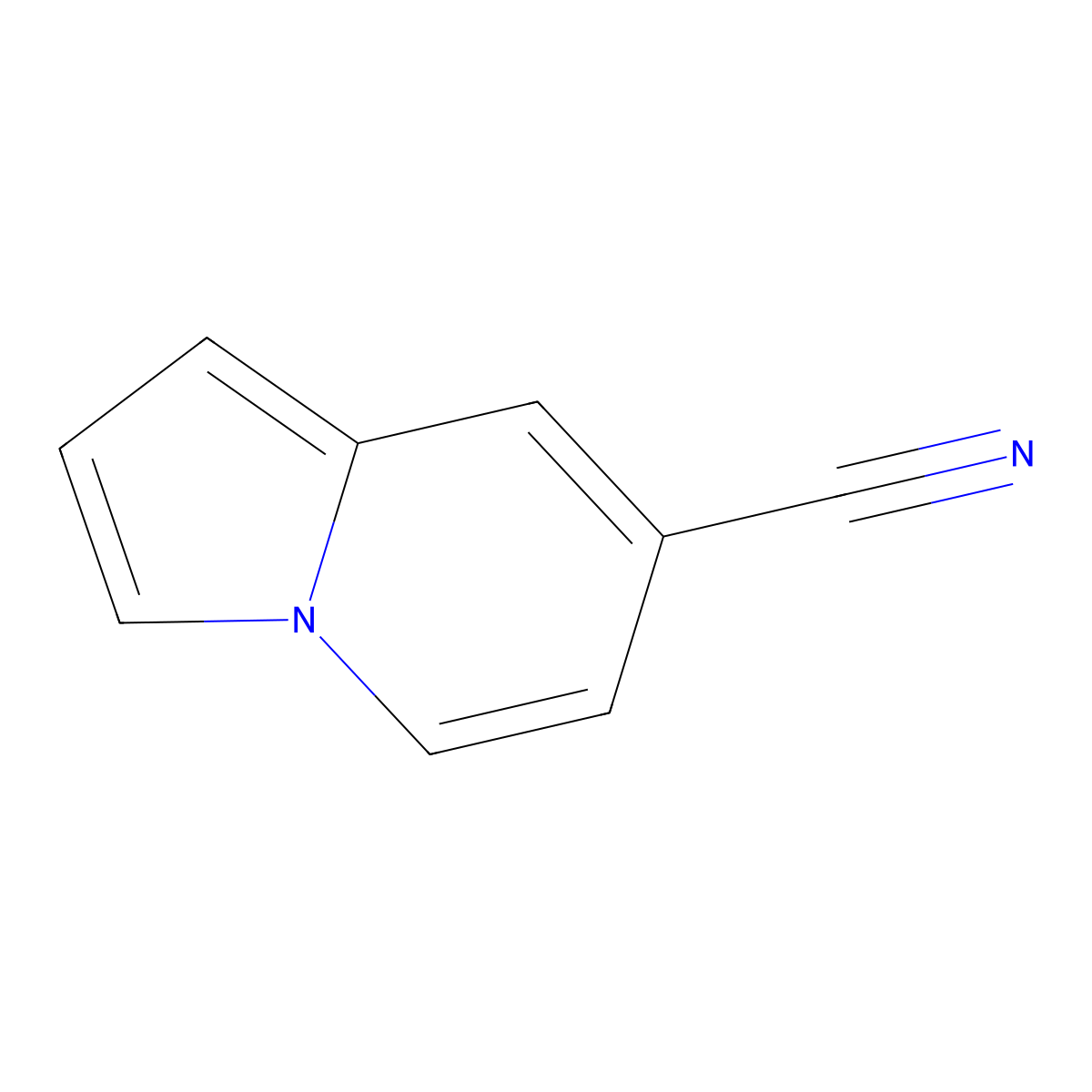 7-Indolizinecarbonitrile molecular structure, CAS 213532-52-6