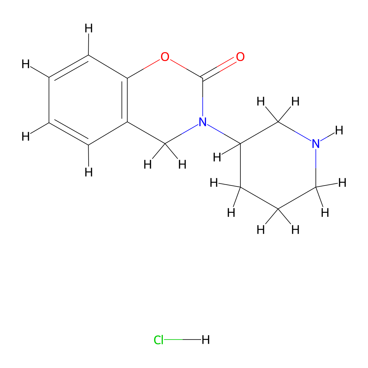 3-(Piperidin-3-YL)-3,4-dihydro-2H-benzo[E][1,3]oxazin-2-one hcl molecular structure, CAS 2135331-39-2