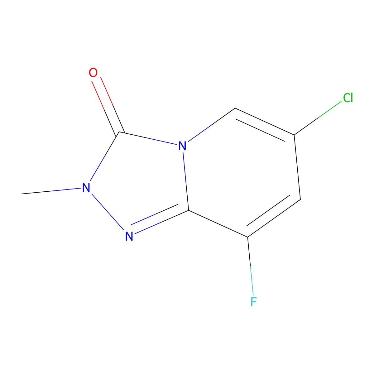 6-Chloro-8-fluoro-2-methyl-[1,2,4]triazolo[4,3-A]pyridin-3(2H)-one molecular structure, CAS 2135331-55-2