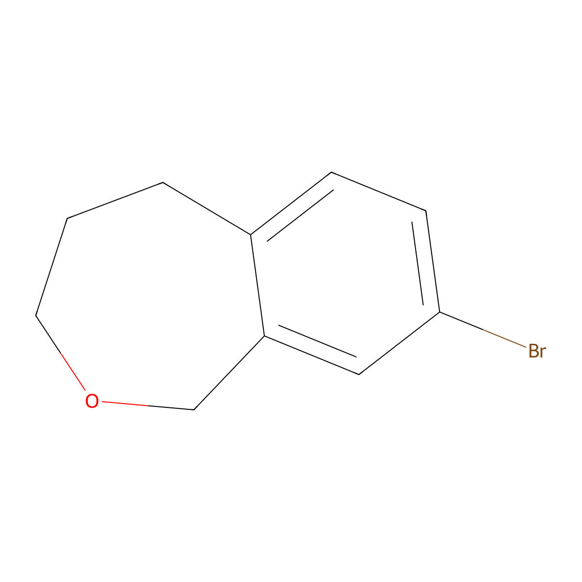 8-Bromo-1,3,4,5-tetrahydrobenzo[C]oxepine molecular structure, CAS 2135331-89-2