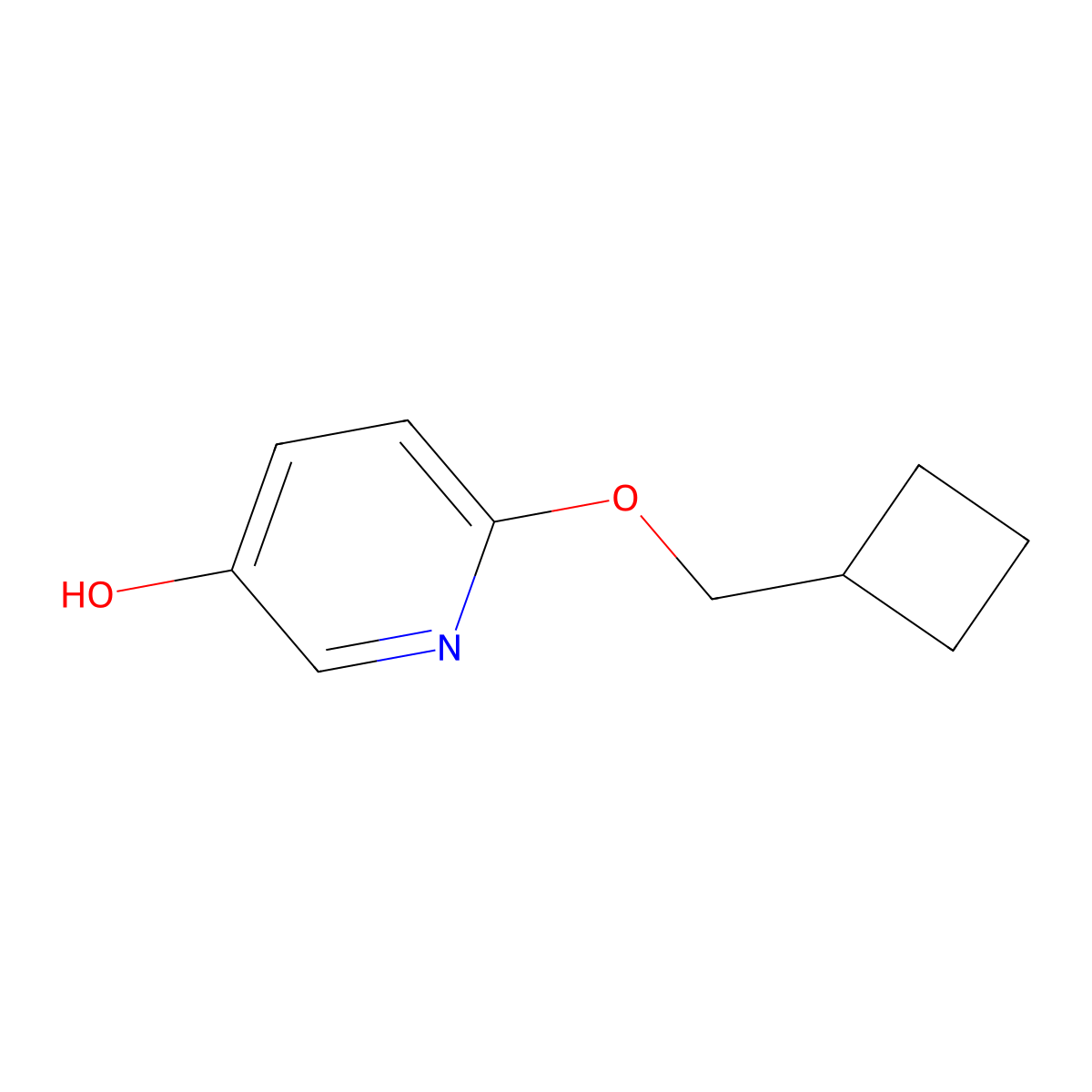 6-(Cyclobutylmethoxy)pyridin-3-OL molecular structure, CAS 2135332-00-0