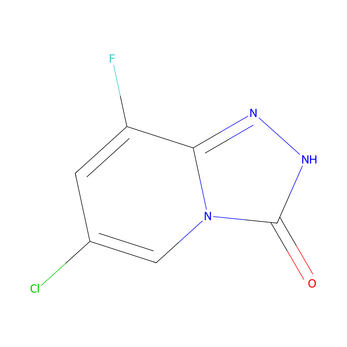 6-Chloro-8-fluoro-[1,2,4]triazolo[4,3-A]pyridin-3(2H)-one molecular structure, CAS 2135332-11-3
