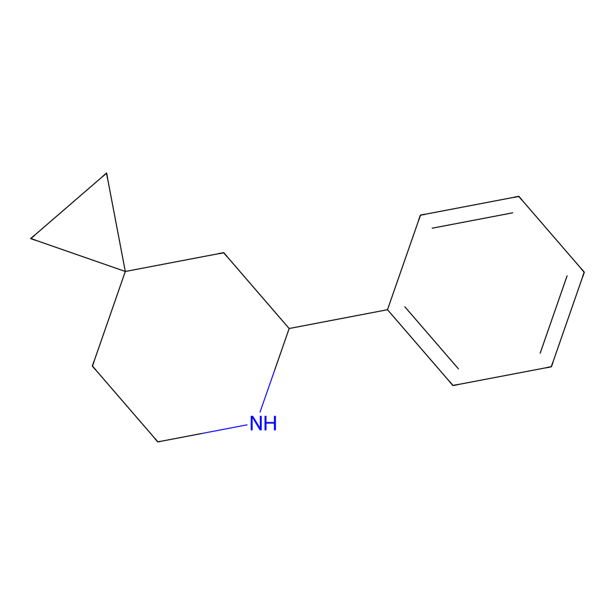5-Phenyl-6-azaspiro[2.5]octane molecular structure, CAS 2135332-29-3