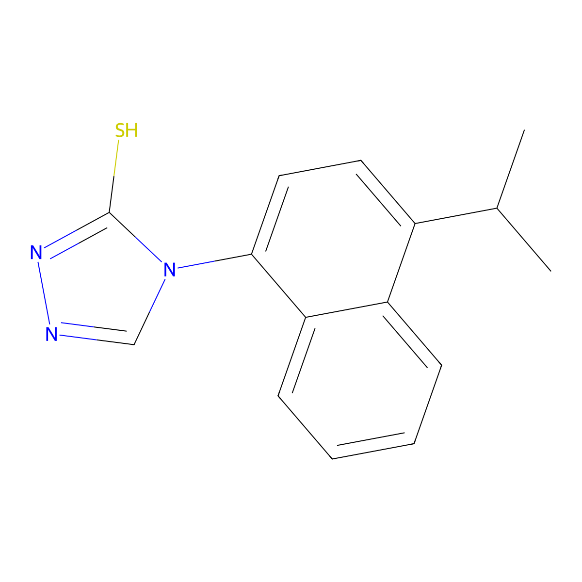 4-(4-Isopropylnaphthalen-1-YL)-4H-1,2,4-triazole-3-thiol molecular structure, CAS 2135332-84-0