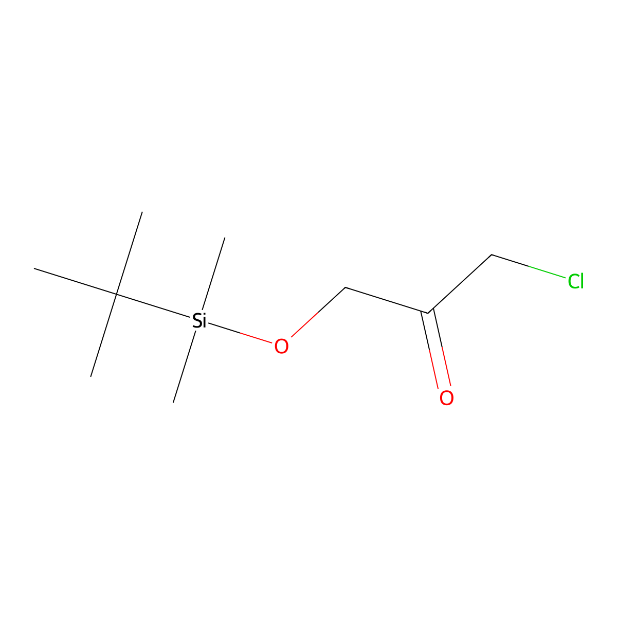 1-((Tert-butyldimethylsilyl)oxy)-3-chloropropan-2-one molecular structure, CAS 2135332-92-0
