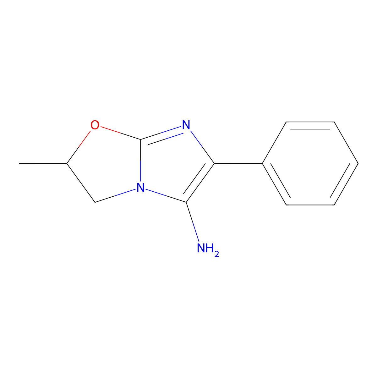 2-Methyl-6-phenyl-2,3-dihydroimidazo[2,1-B]oxazol-5-amine molecular structure, CAS 2135336-68-2