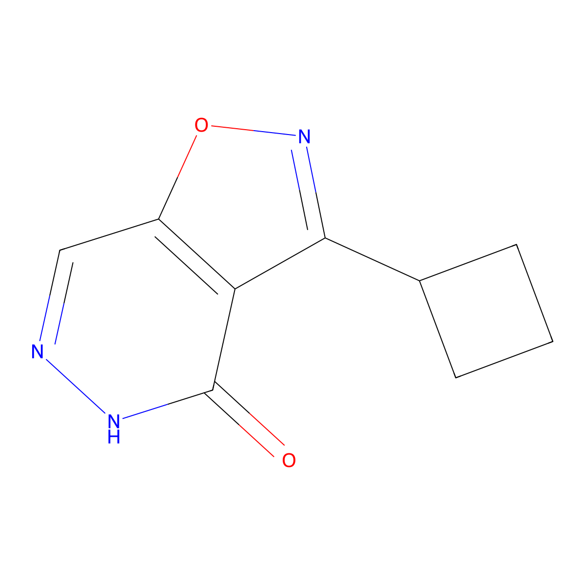 3-Cyclobutylisoxazolo[4,5-D]pyridazin-4(5H)-one molecular structure, CAS 2135336-75-1