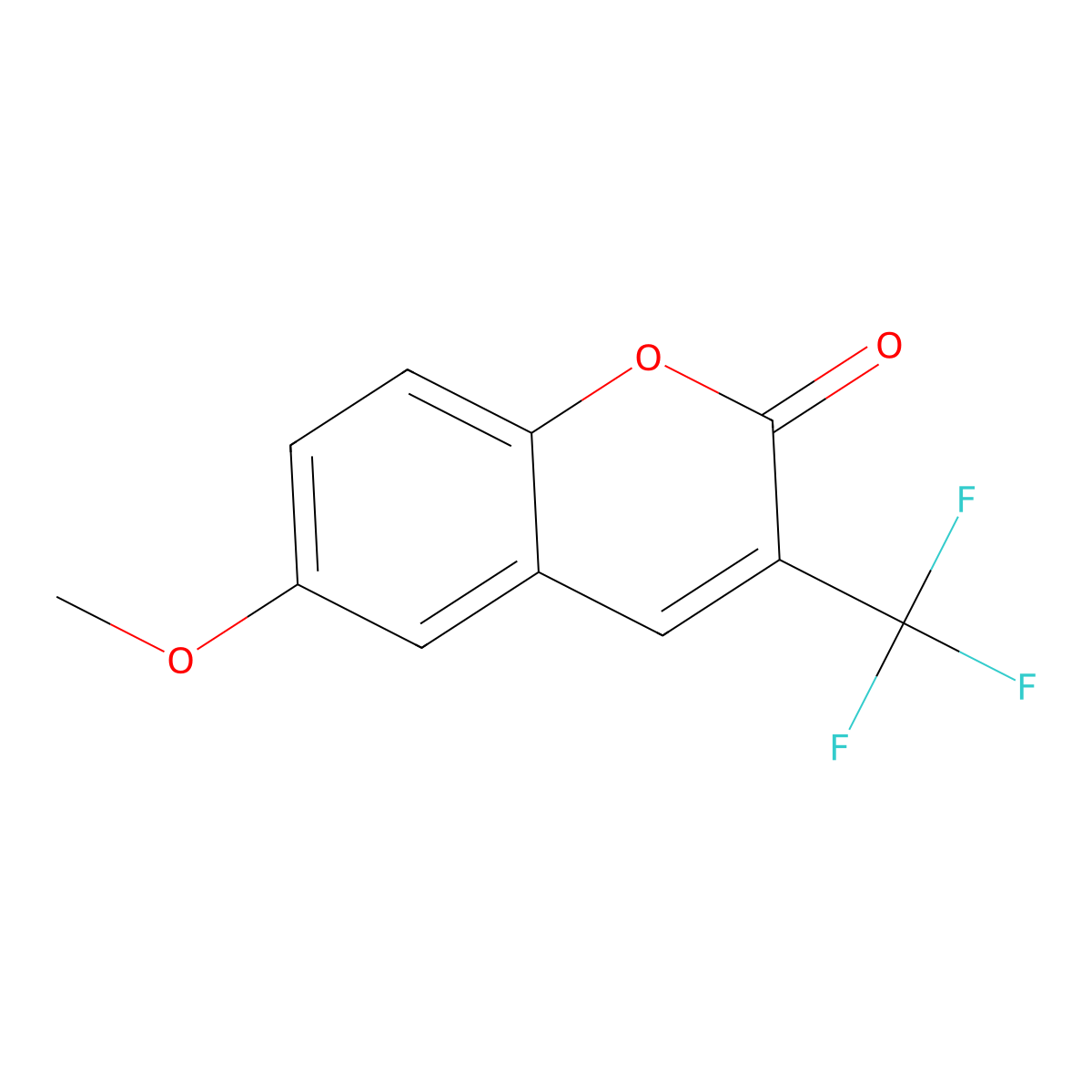 6-Methoxy-3-(trifluoromethyl)-2H-chromen-2-one molecular structure, CAS 2135336-80-8