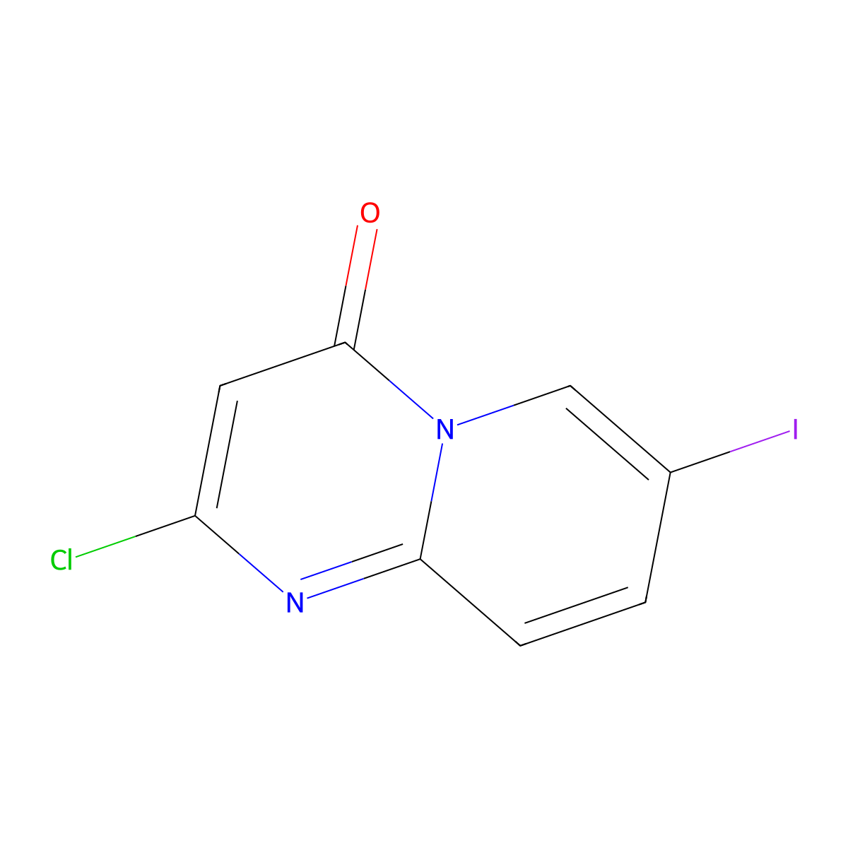 2-Chloro-7-iodo-4H-pyrido[1,2-A]pyrimidin-4-one molecular structure, CAS 2135336-84-2