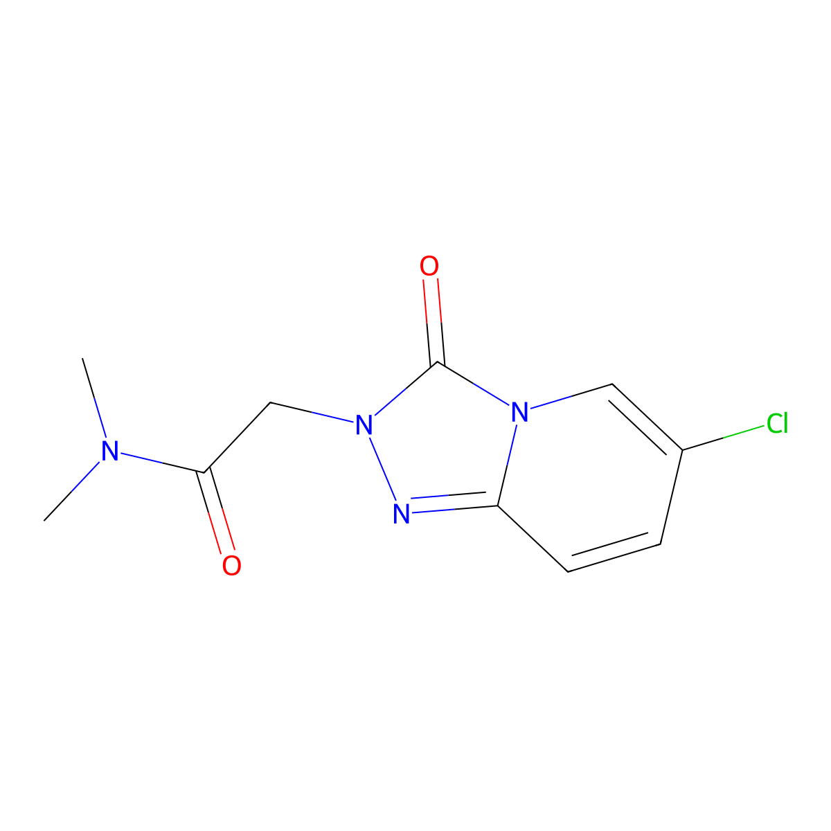 2-(6-Chloro-3-oxo-[1,2,4]triazolo[4,3-A]pyridin-2(3H)-YL)-N,N-dimethylacetamide molecular structure, CAS 2135336-89-7