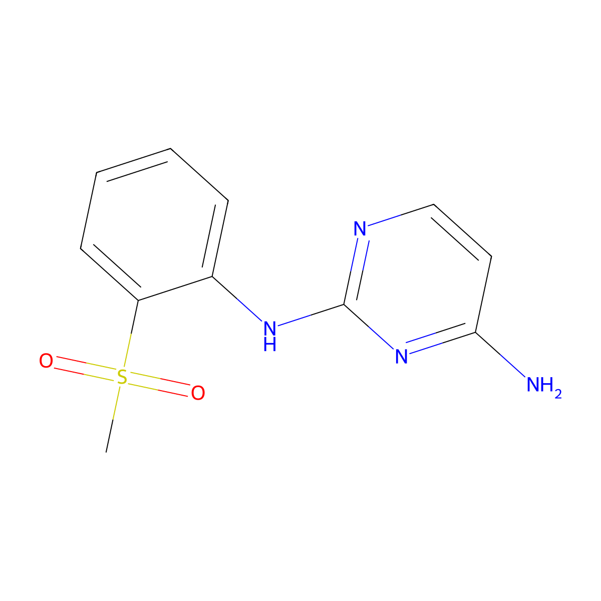 N2-(2-(Methylsulfonyl)phenyl)pyrimidine-2,4-diamine molecular structure, CAS 2135339-91-0