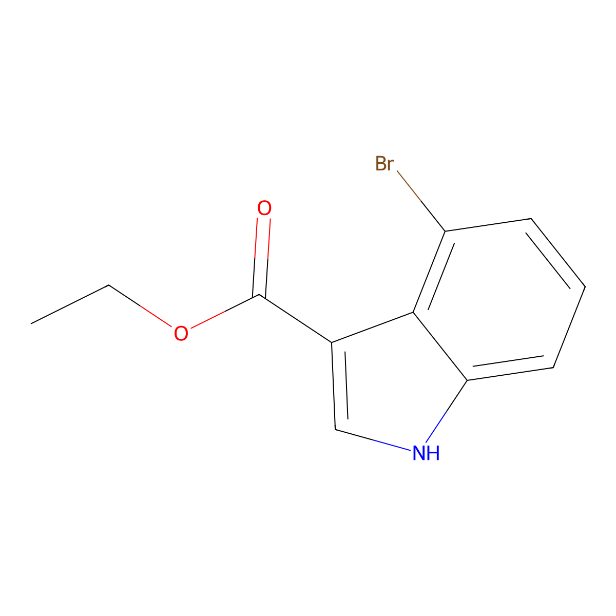 Ethyl 4-Bromoindole-3-carboxylate molecular structure, CAS 2135339-96-5