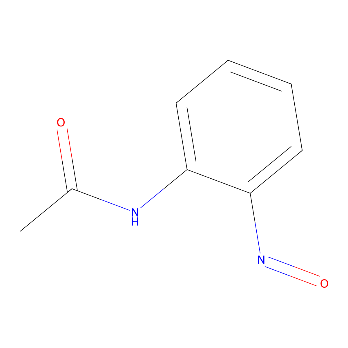 Acetamide, N-(2-nitrosophenyl)- molecular structure, CAS 21354-01-8