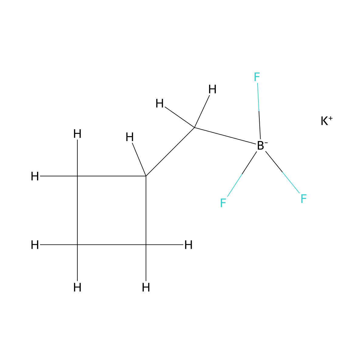 Potassium cyclobutylmethyltrifluoroborate molecular structure, CAS 2135480-21-4