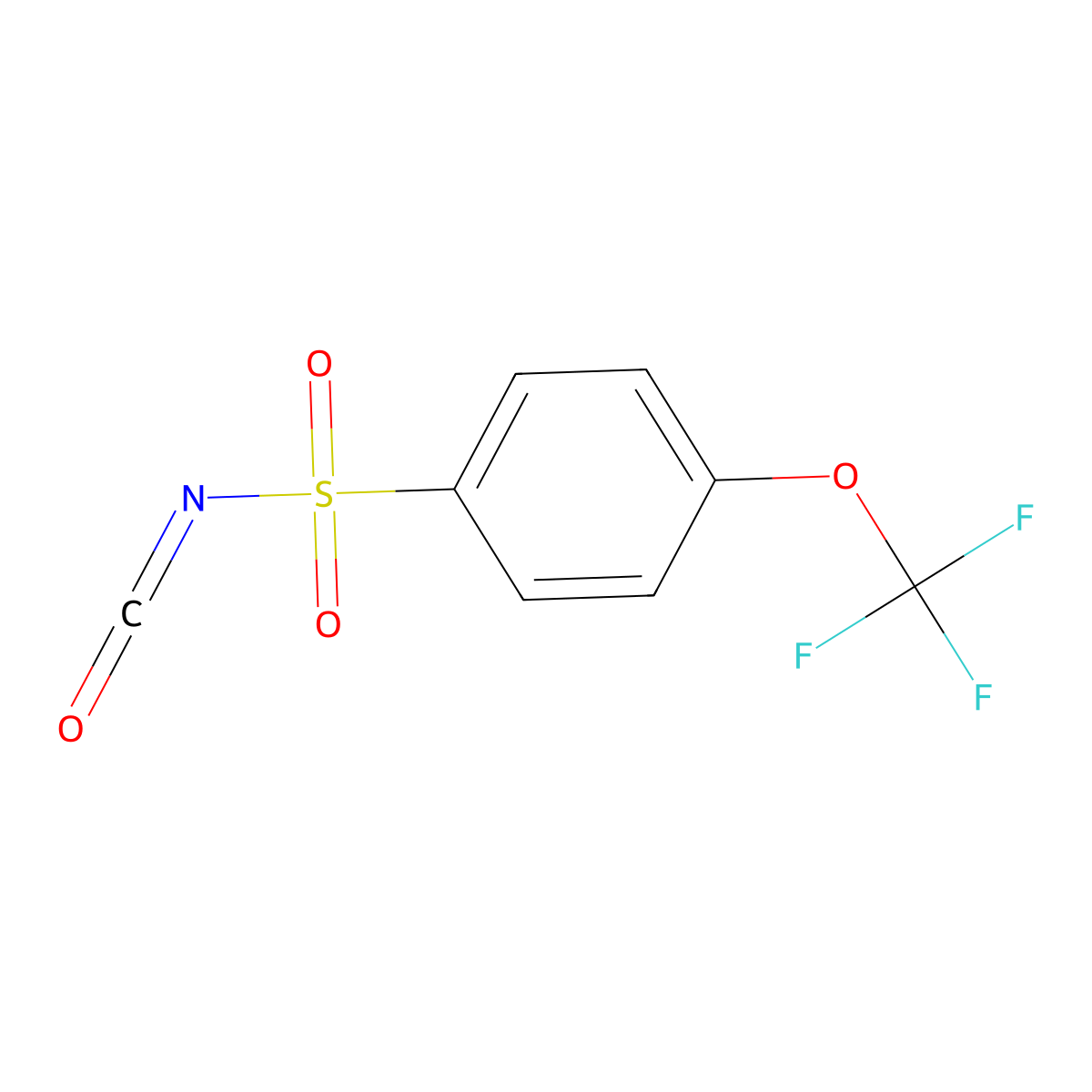 4-(Trifluoromethoxy)benzene-1-sulfonyl isocyanate molecular structure, CAS 2135511-82-7