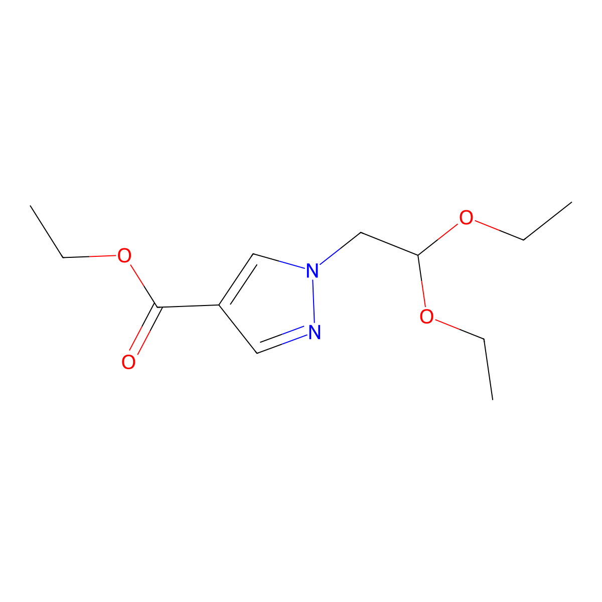 1-(2,2-Diethoxy-ethyl)-1H-pyrazole-4-carboxylic acid ethyl ester molecular structure, CAS 2135534-98-2