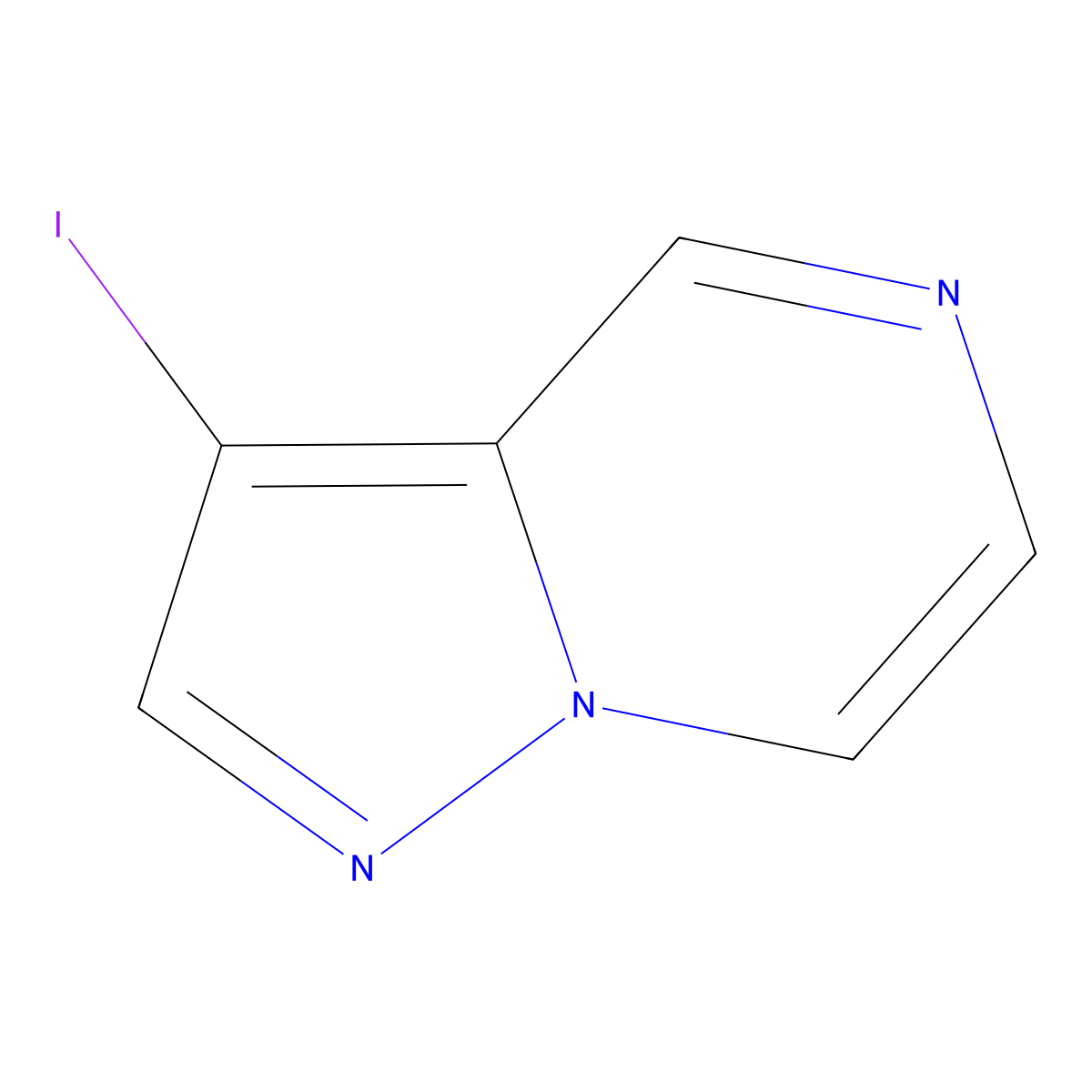 3-Iodopyrazolo[1,5-a]pyrazine molecular structure, CAS 2135535-19-0