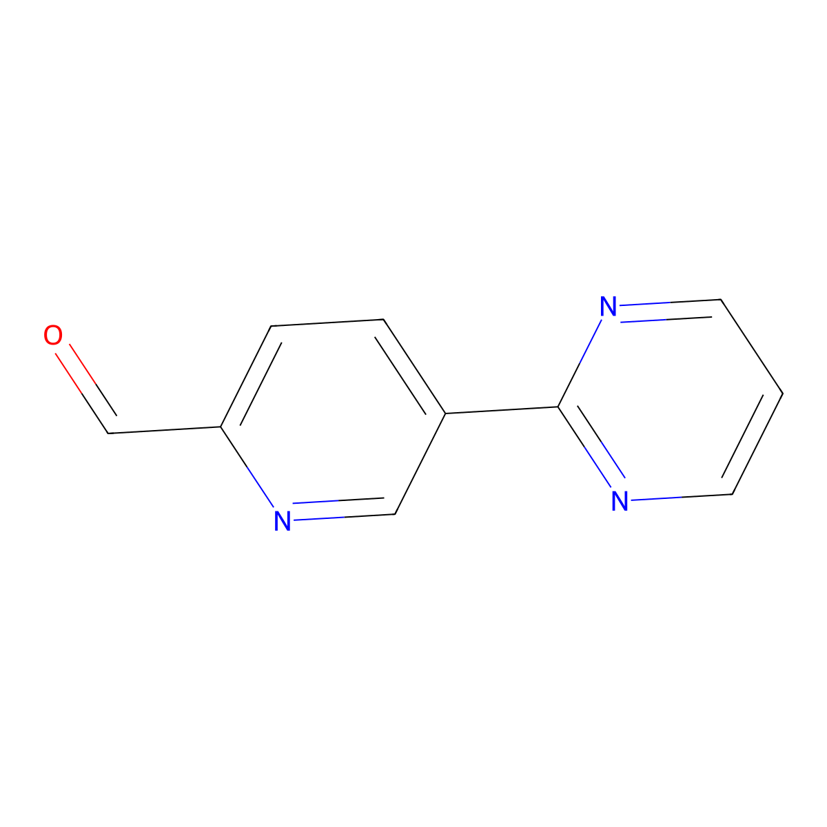 5-(Pyrimidin-2-yl)pyridine-2-carbaldehyde molecular structure, CAS 2135580-67-3