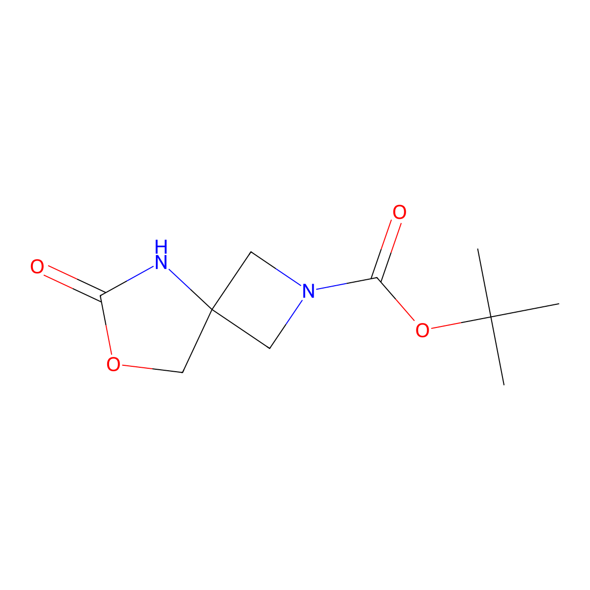 tert-Butyl 6-oxo-7-oxa-2,5-diazaspiro[3.4]octane-2-carboxylate molecular structure, CAS 2135702-43-9