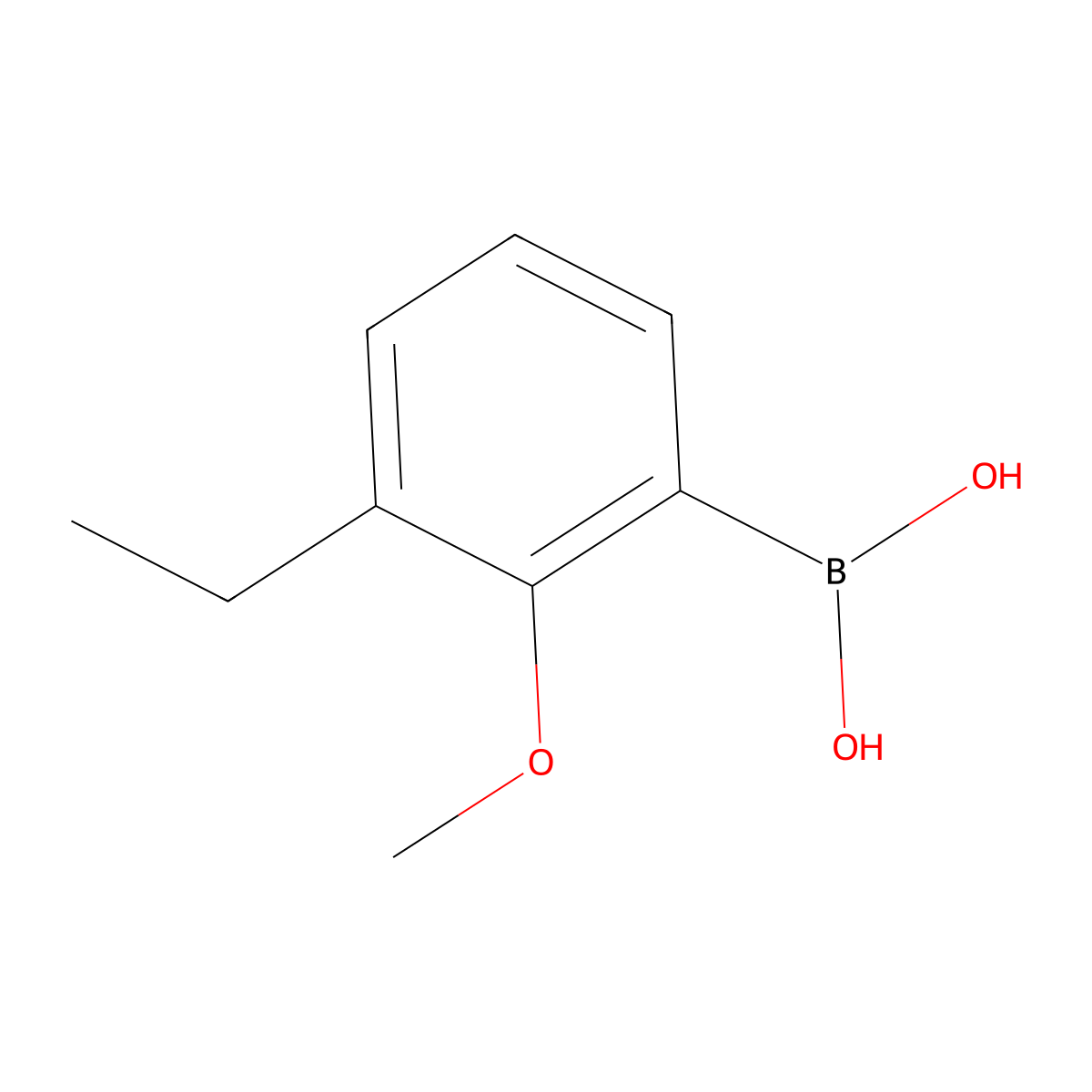 (3-Ethyl-2-methoxyphenyl)boronic acid molecular structure, CAS 2135736-48-8
