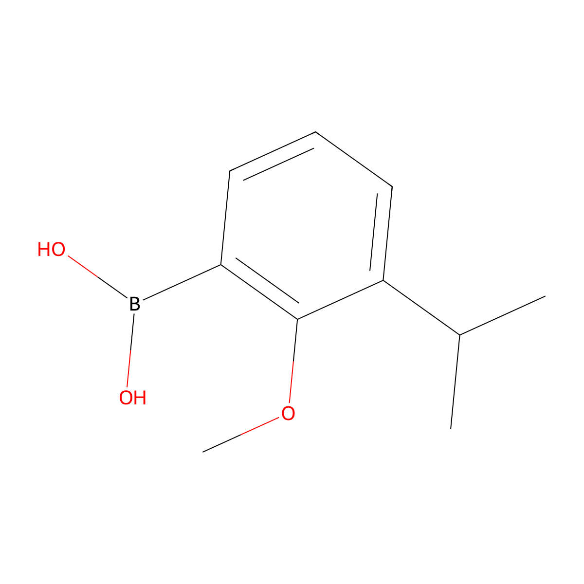 3-Isopropyl-2-methoxy-phenylboronic acid molecular structure, CAS 2135736-49-9