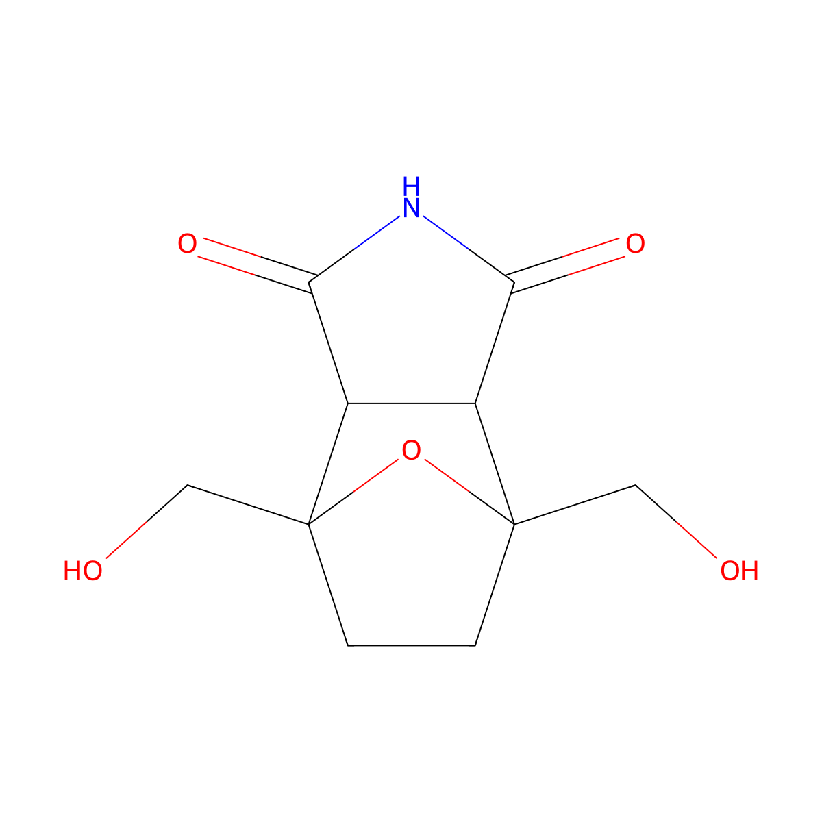 Bis(hydroxymethyl)norcantharimide molecular structure, CAS 2135776-49-5