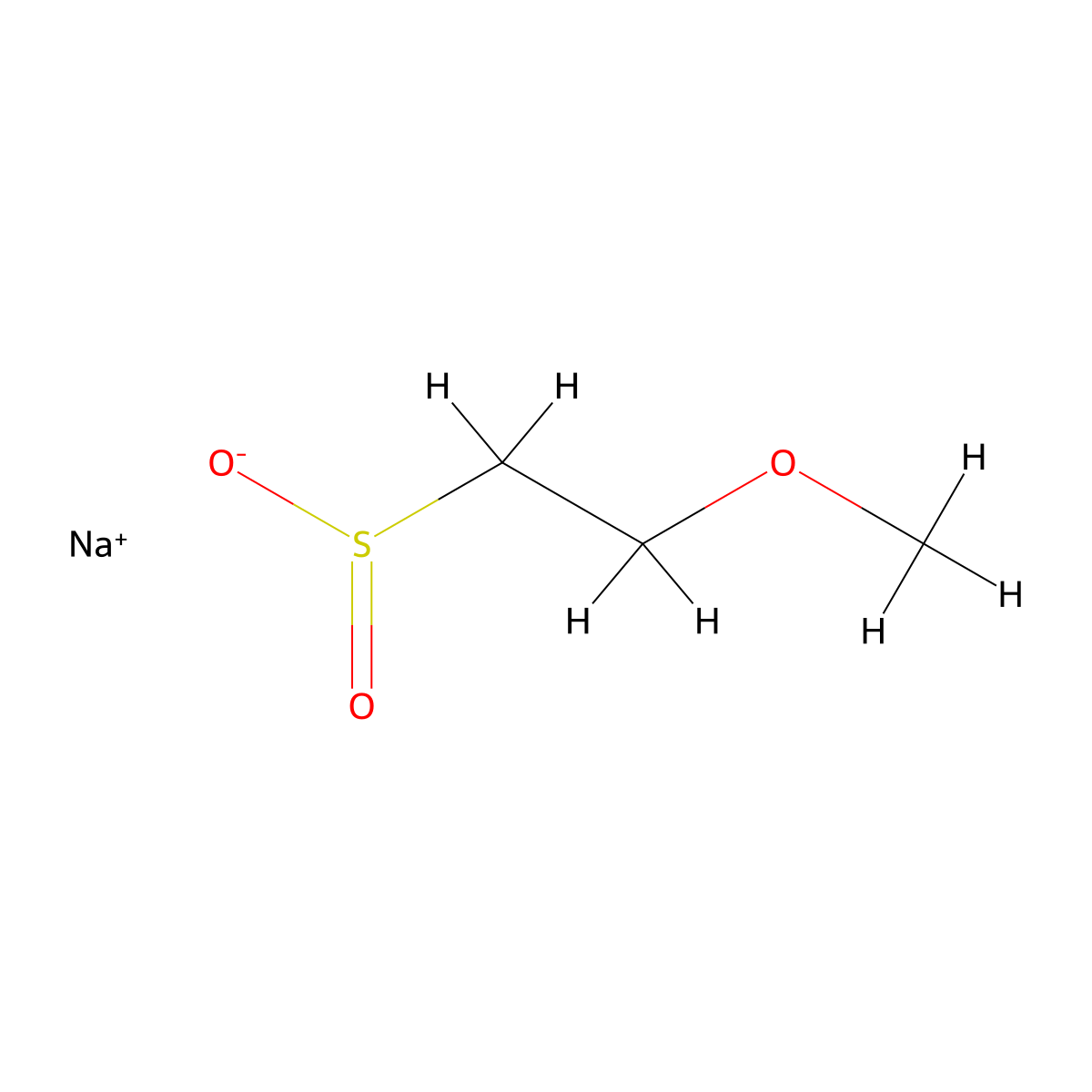 Sodium 2-methoxyethane-1-sulfinate molecular structure, CAS 213591-80-1