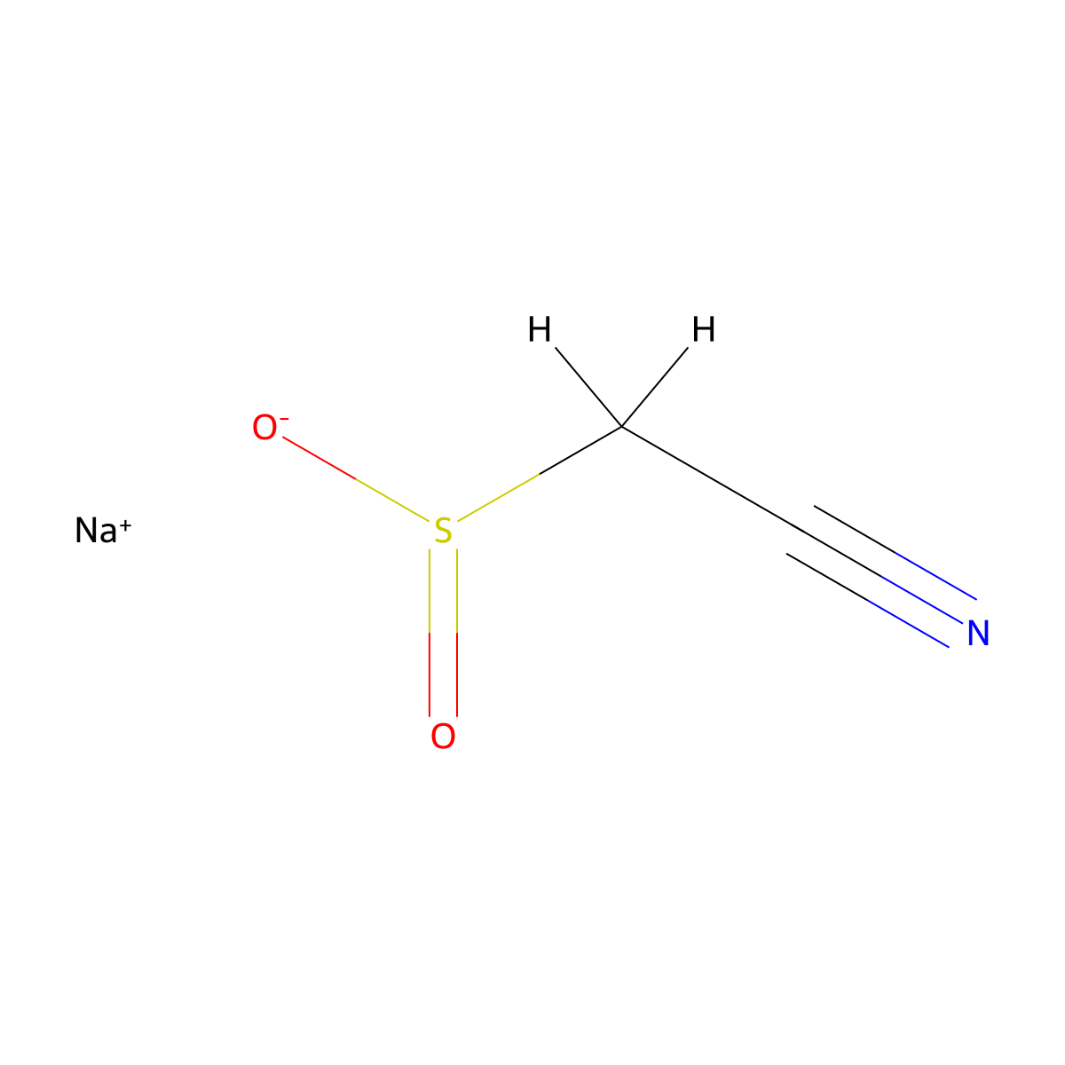 Sodium cyanomethanesulfinate molecular structure, CAS 213591-96-9