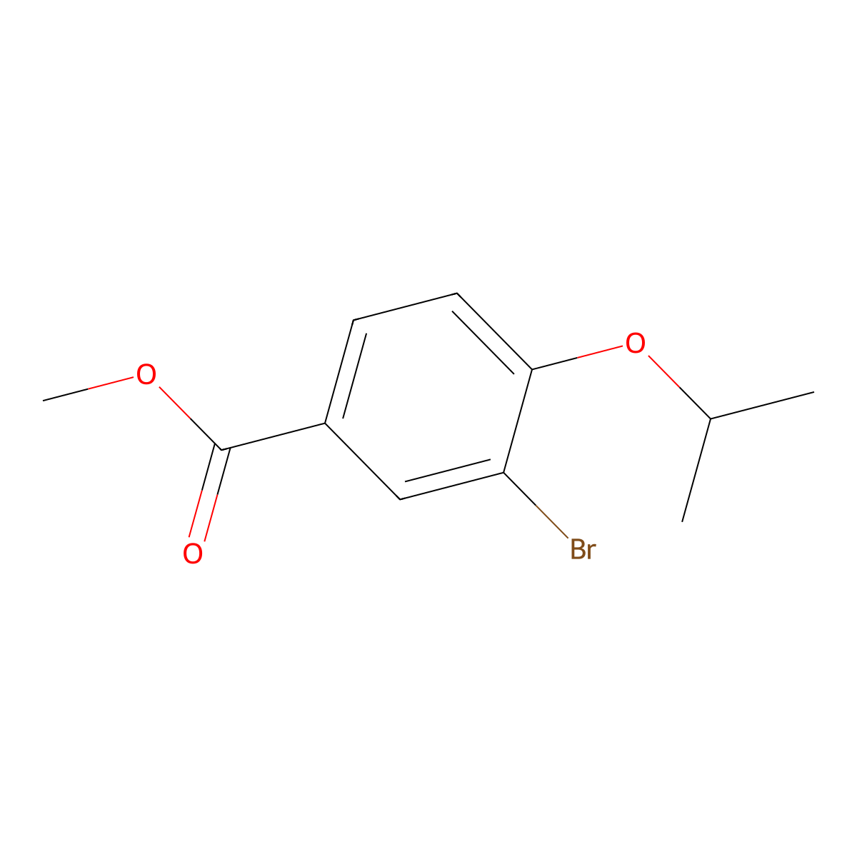 Methyl 3-bromo-4-isopropoxybenzoate molecular structure, CAS 213598-10-8