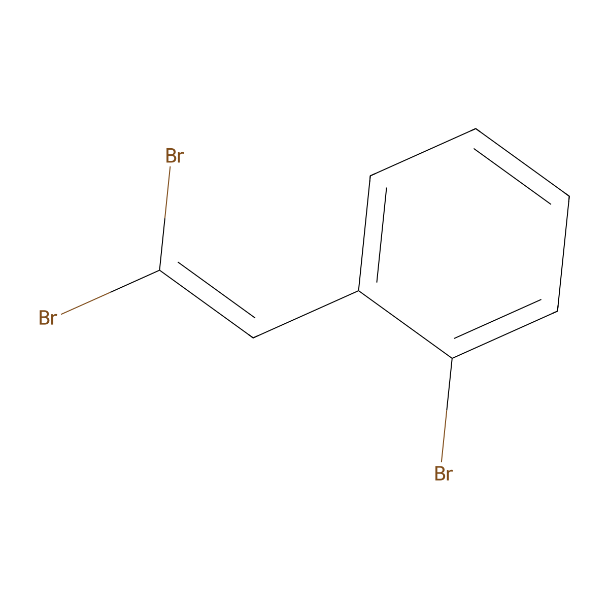1-Bromo-2-(2,2-dibromoethenyl)benzene molecular structure, CAS 213599-19-0