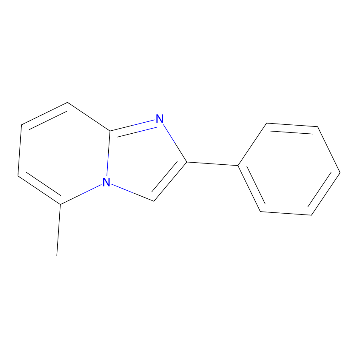 5-Methyl-2-phenylimidazo[1,2-a]pyridine molecular structure, CAS 2136-55-2