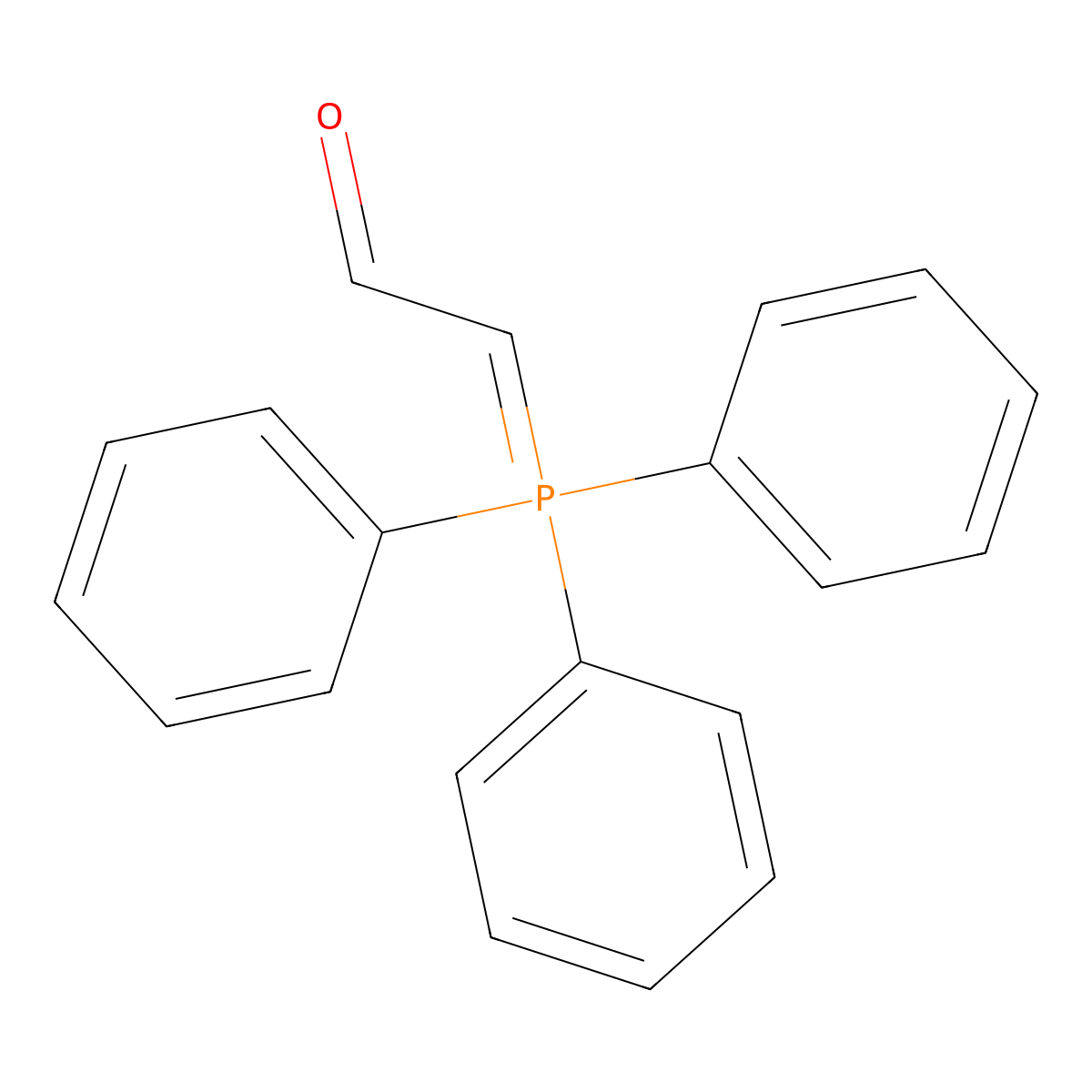 (Triphenylphosphoranylidene)acetaldehyde molecular structure, CAS 2136-75-6