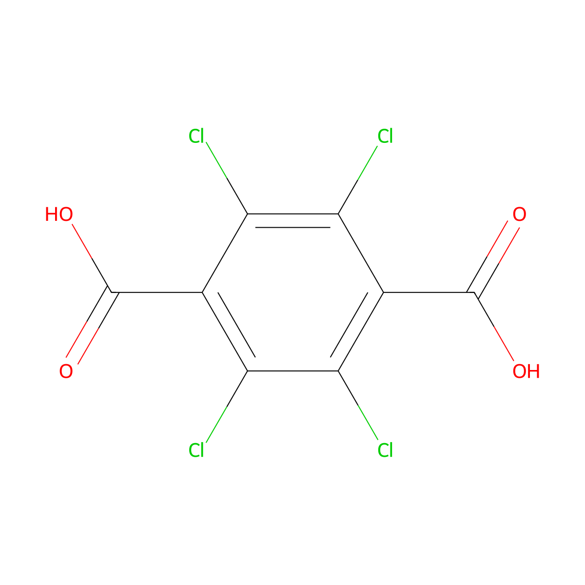Chlorthal molecular structure, CAS 2136-79-0