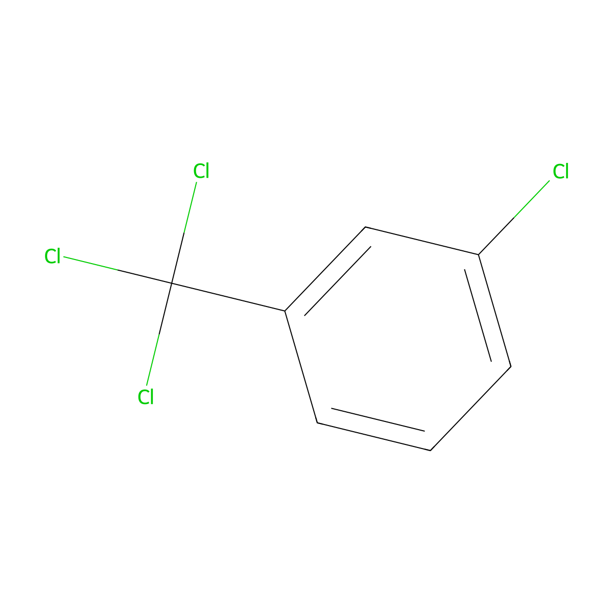 1-Chloro-3-(trichloromethyl)benzene molecular structure, CAS 2136-81-4