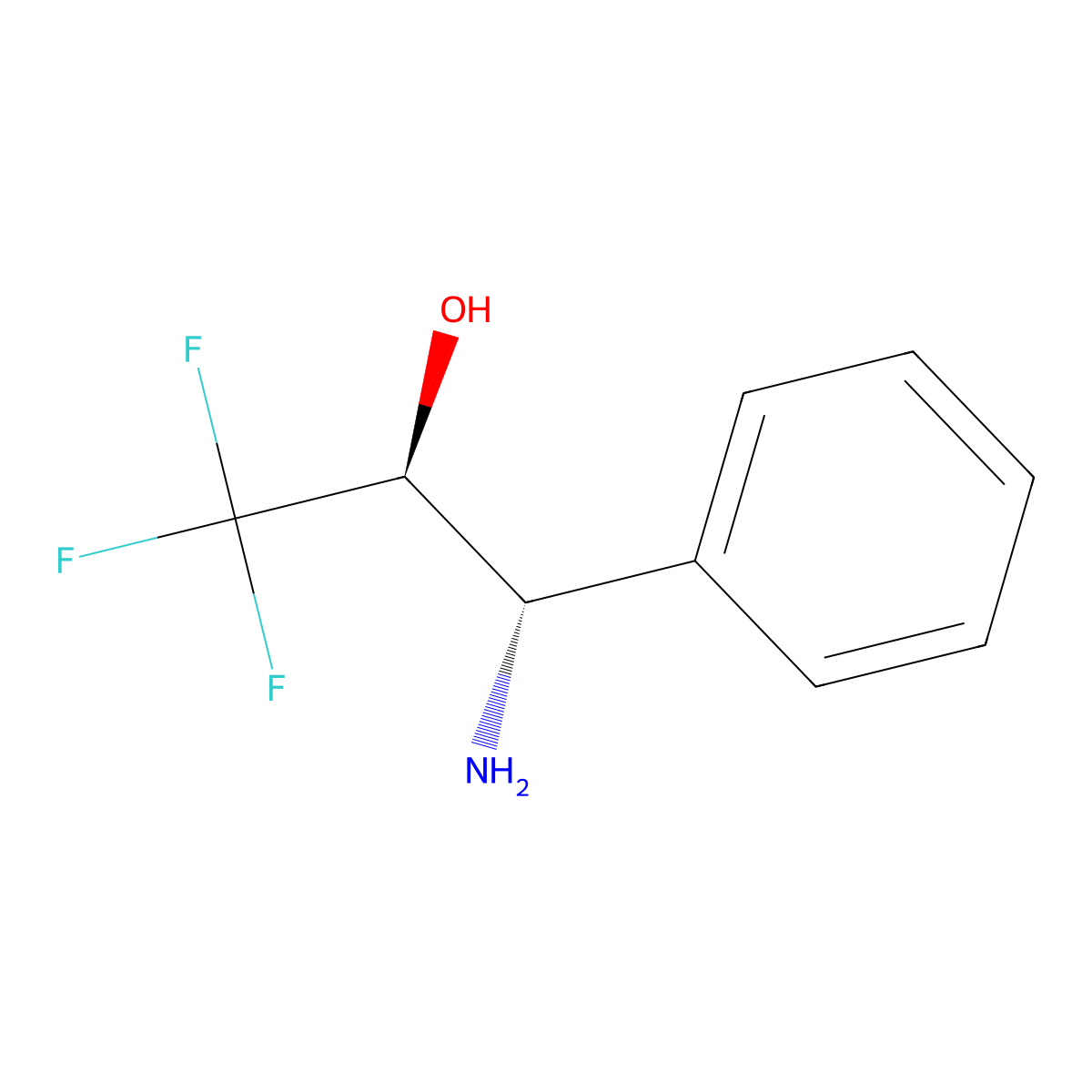 (2S,3S)-3-amino-1,1,1-trifluoro-3-phenylpropan-2-ol molecular structure, CAS 213601-53-7