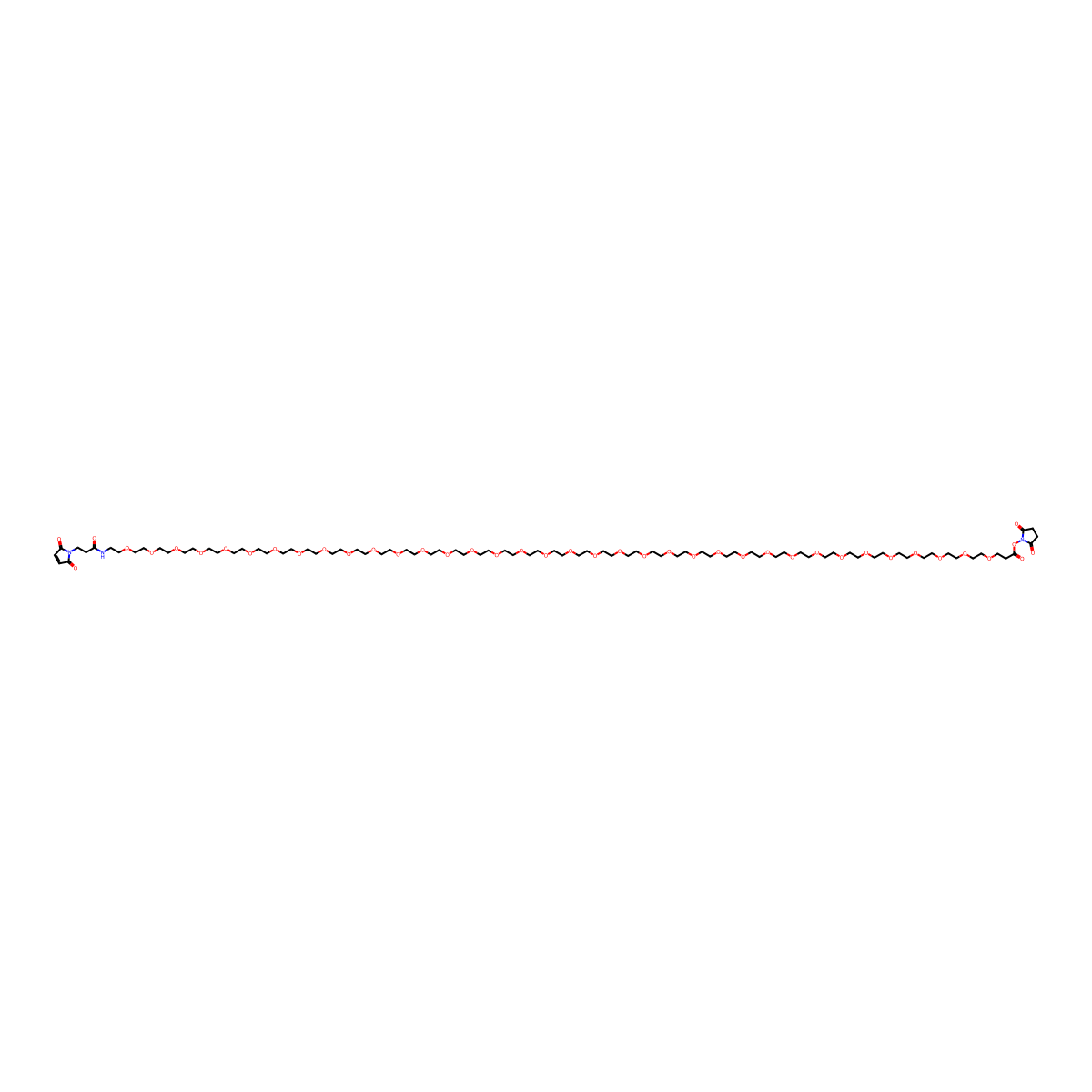 Mal-PEG36-NHS ester molecular structure, CAS 2136297-07-7