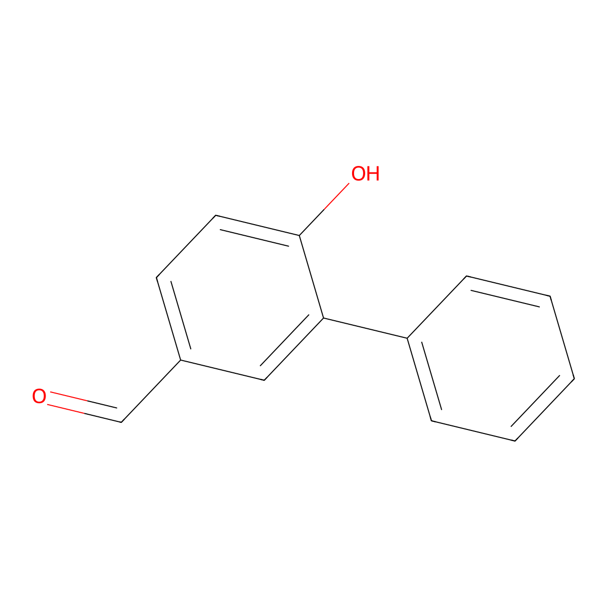 6-Hydroxy-[1,1'-biphenyl]-3-carbaldehyde molecular structure, CAS 21363-10-0