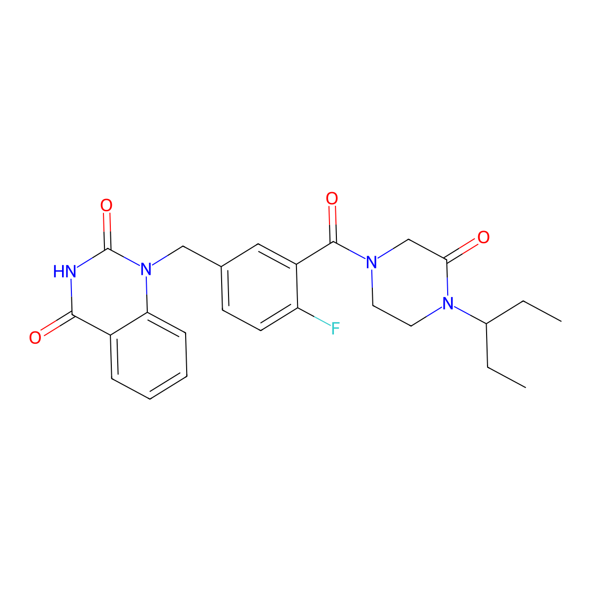 PARP7-IN-16 free base molecular structure, CAS 2136325-05-6