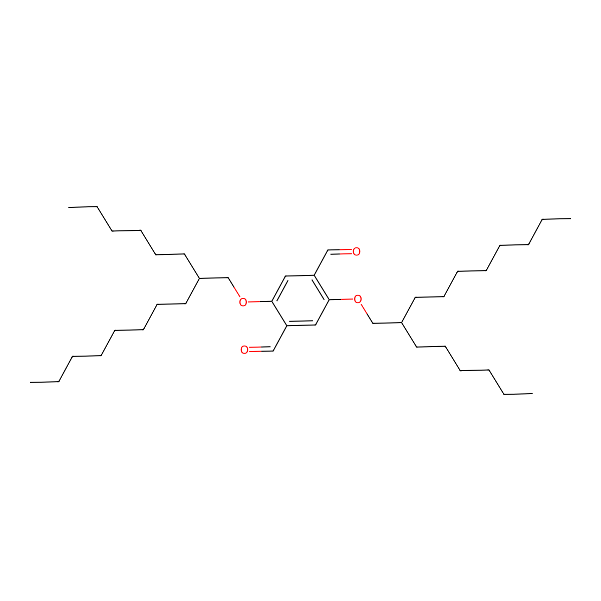 2,5-Bis((2-hexyldecyl)oxy)terephthalaldehyde molecular structure, CAS 2136615-87-5