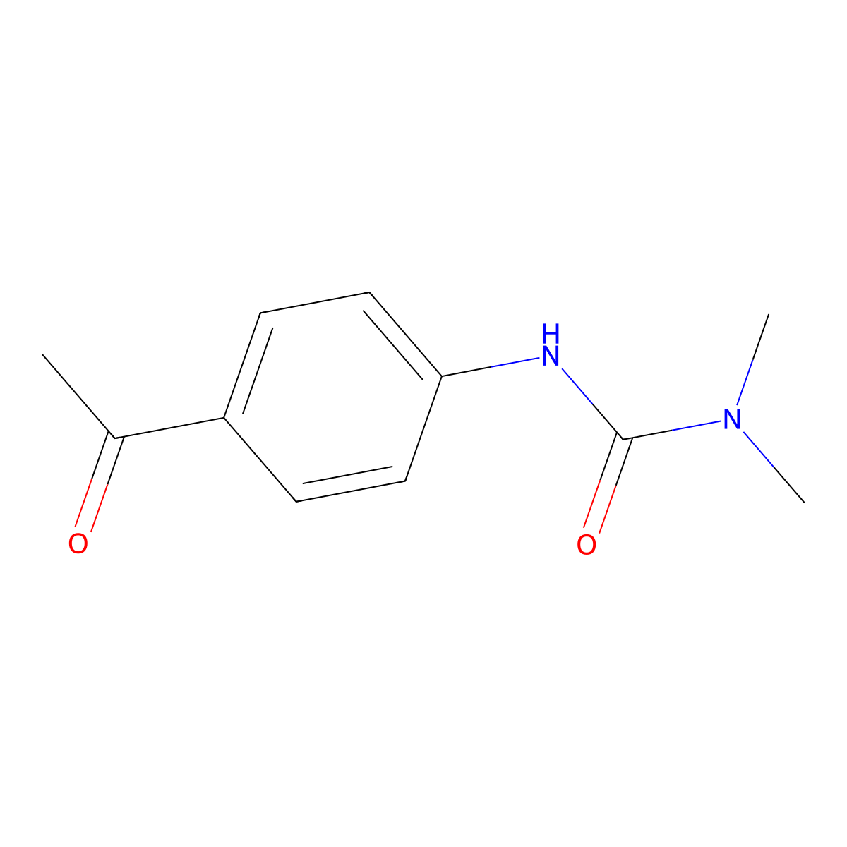 3-(4-Acetylphenyl)-1,1-dimethylurea molecular structure, CAS 213669-36-4